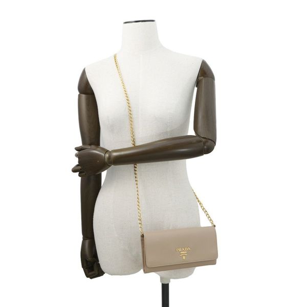 プラダ チェーンウォレット ヴィッテロムーブ レザー 1BP290 PRADA 財布