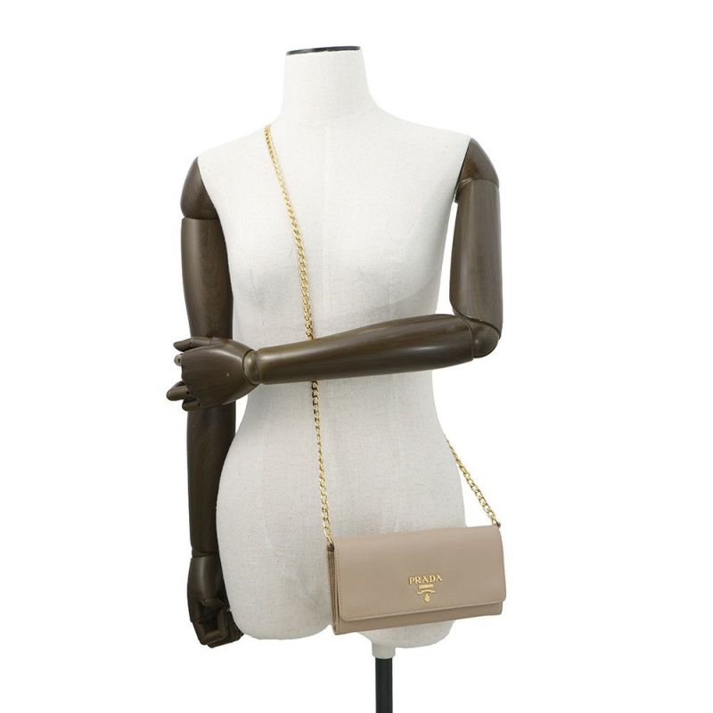 プラダ チェーンウォレット ヴィッテロムーブ レザー 1BP290 PRADA 財布