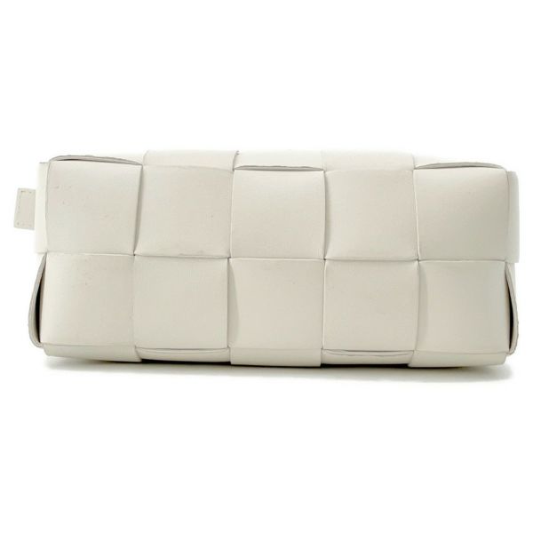 ボッテガヴェネタ ハンドバッグ マキシイントレチャート ブリックカセット ホーボーバッグ ラムスキン 729166 ワンショルダー 白