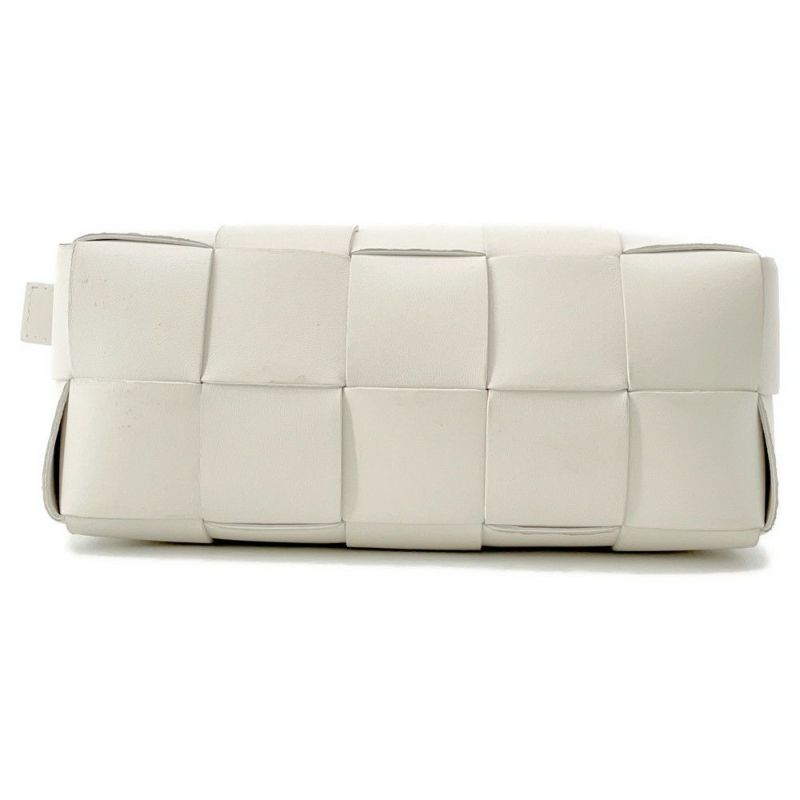 ボッテガヴェネタ ハンドバッグ マキシイントレチャート ブリックカセット ホーボーバッグ ラムスキン 729166 ワンショルダー 白