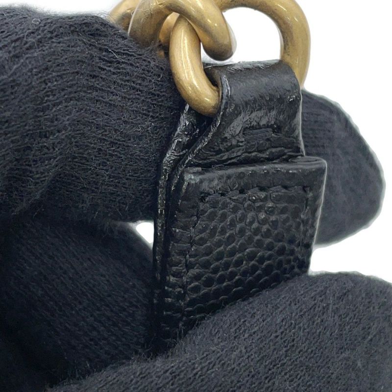 シャネル チェーンウォレット ボーイシャネル マトラッセ ココマーク AP1117 CHANEL 財布 黒