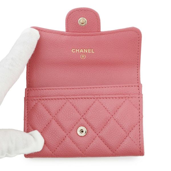 シャネル カードケース ココマーク マトラッセ キャビアスキン A80799 CHANEL 名刺入れ