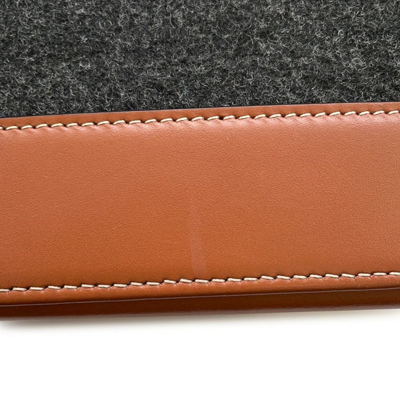 セリーヌ ショルダーバッグ スモール ロゴ フェルト レザー CELINE バッグ