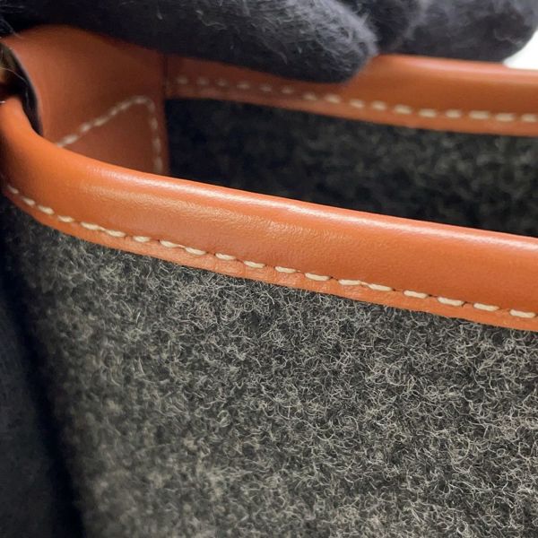 セリーヌ ショルダーバッグ スモール ロゴ フェルト レザー CELINE バッグ