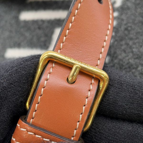 セリーヌ ショルダーバッグ スモール ロゴ フェルト レザー CELINE バッグ