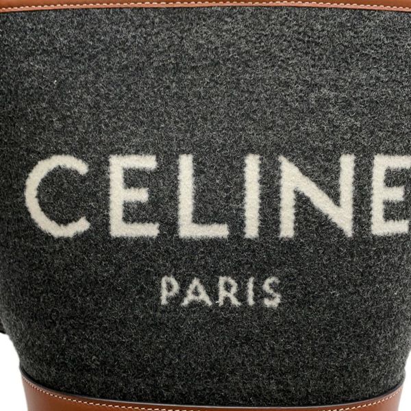 セリーヌ ショルダーバッグ スモール ロゴ フェルト レザー CELINE バッグ