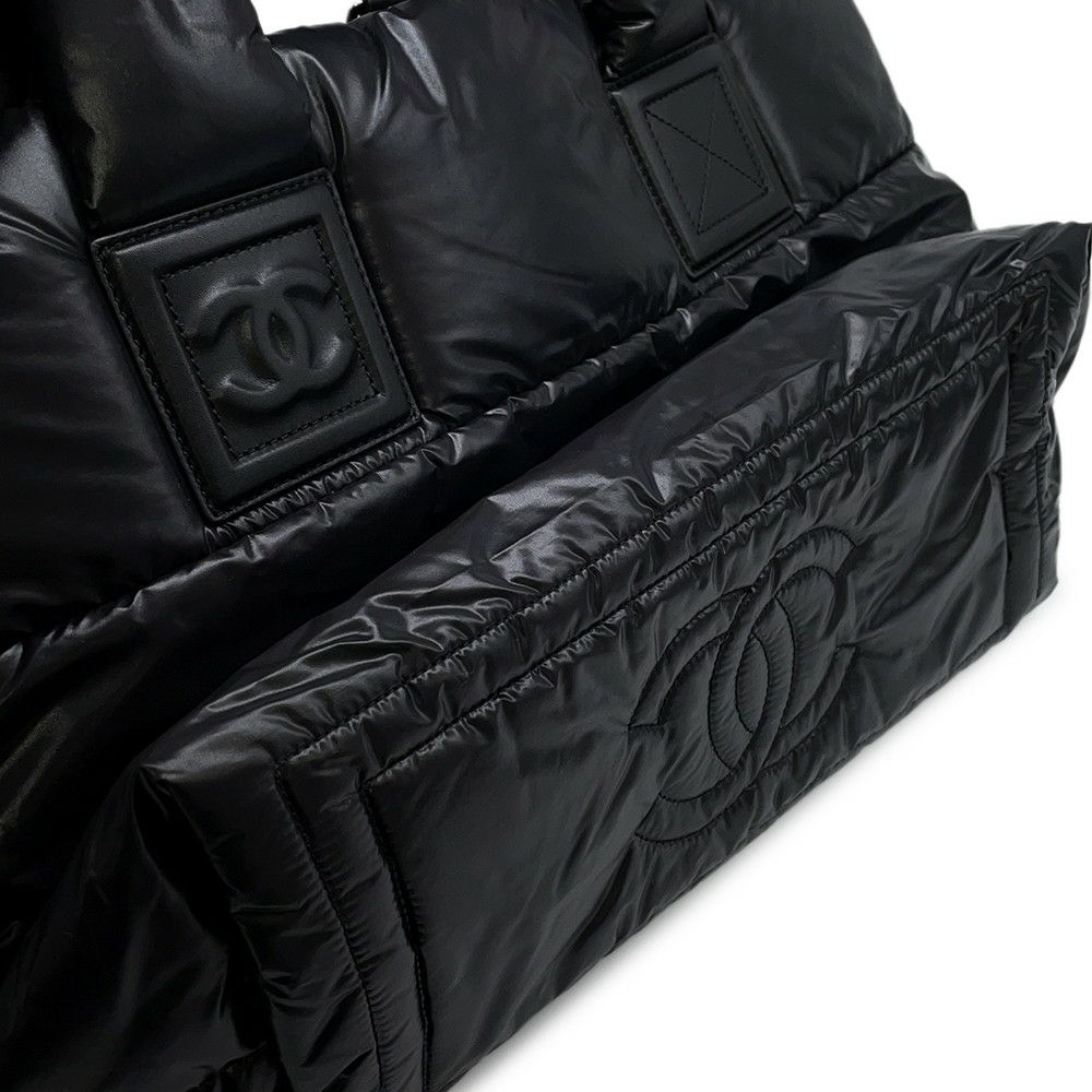 シャネル トートバッグ コココクーン ココマーク スモールトート A47108 CHANEL バッグ 黒
