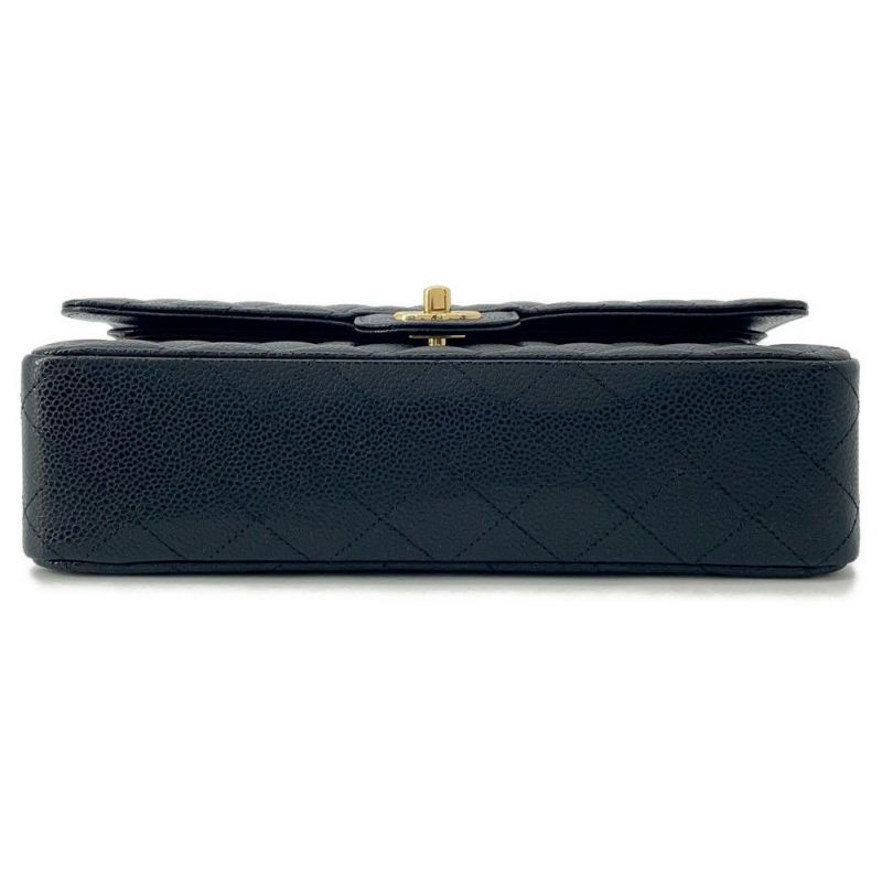 シャネル チェーンショルダーバッグ マトラッセ25 ココマーク キャビアスキン A01112 CHANEL バッグ 黒