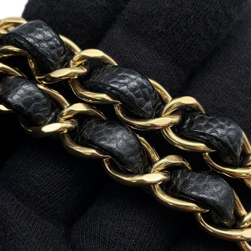 シャネル チェーンショルダーバッグ マトラッセ25 ココマーク キャビアスキン A01112 CHANEL バッグ 黒