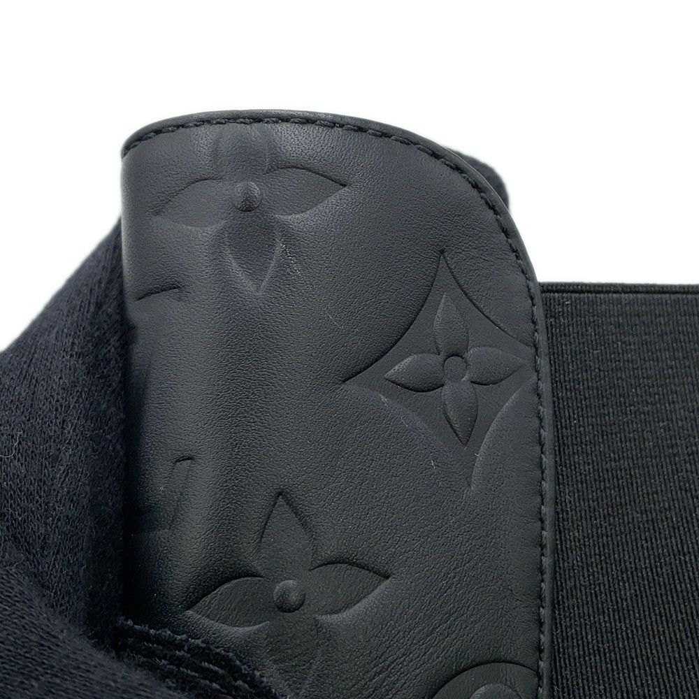 ルイヴィトン ブーツ カーフレザー スエード ローリエート ブーツ レディースサイズ37 ショートブーツ 黒 ブラック