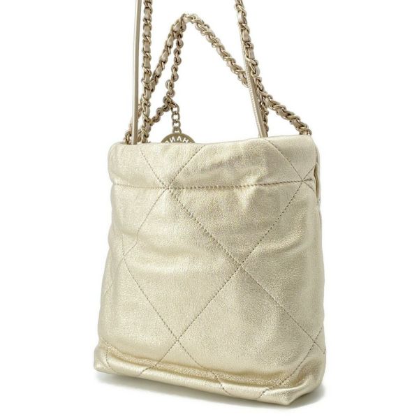 シャネル ハンドバッグ CHANEL 22 ミニ ココマーク シャイニーカーフレザー AS3980 CHANEL 2wayバッグ