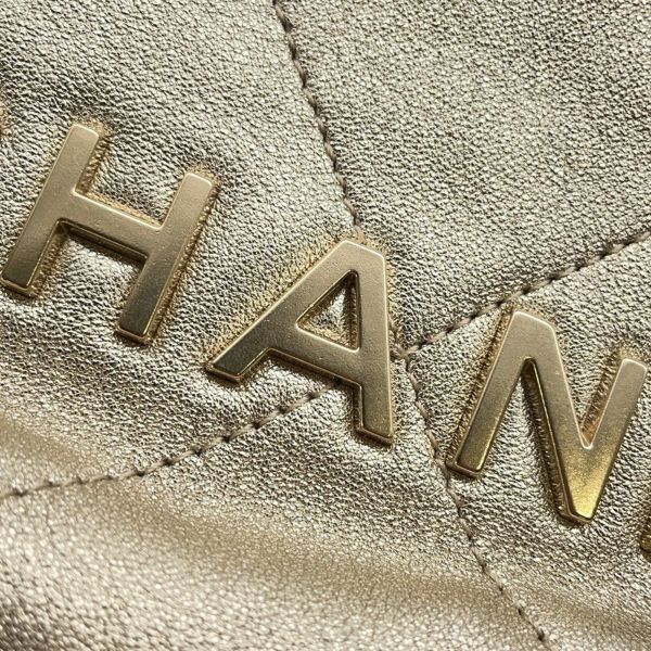 シャネル ハンドバッグ CHANEL 22 ミニ ココマーク シャイニーカーフレザー AS3980 CHANEL 2wayバッグ