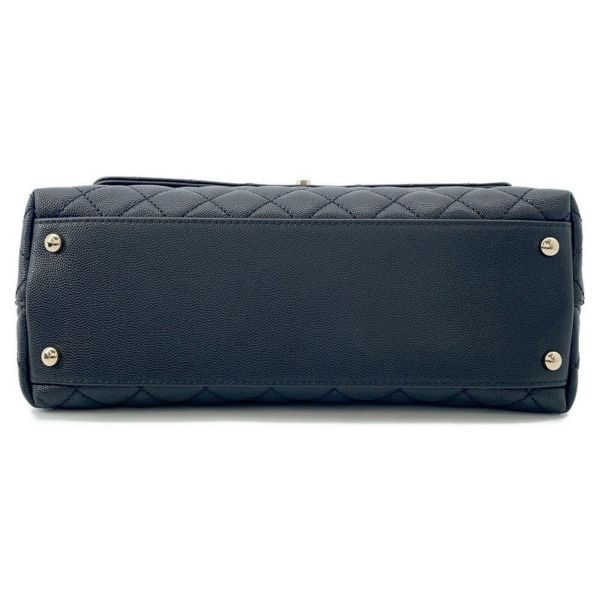 シャネル ハンドバッグ マトラッセ ココマーク ハンドル フラップ キャビアスキン A92991 CHANEL 2wayショルダー 黒