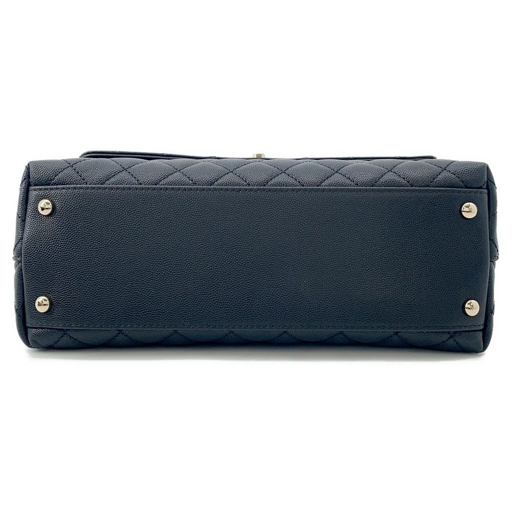 シャネル ハンドバッグ マトラッセ ココマーク ハンドル フラップ キャビアスキン A92991 CHANEL 2wayショルダー 黒