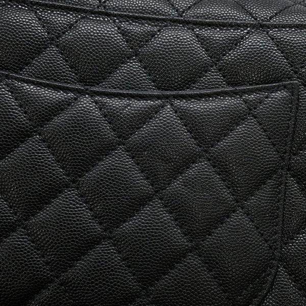 シャネル ハンドバッグ マトラッセ ココマーク ハンドル フラップ キャビアスキン A92991 CHANEL 2wayショルダー 黒