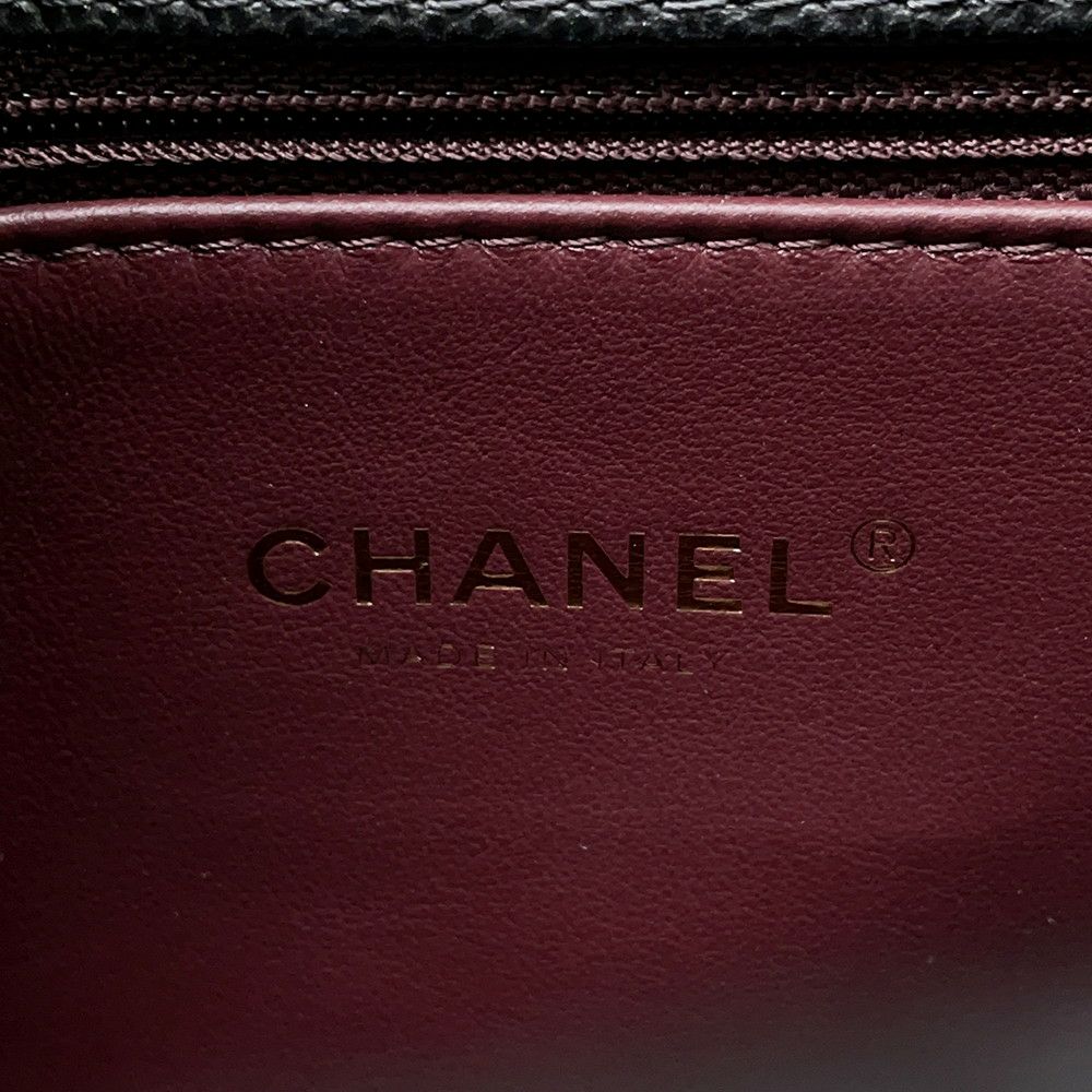 シャネル ハンドバッグ マトラッセ ココマーク ハンドル フラップ キャビアスキン A92991 CHANEL 2wayショルダー 黒