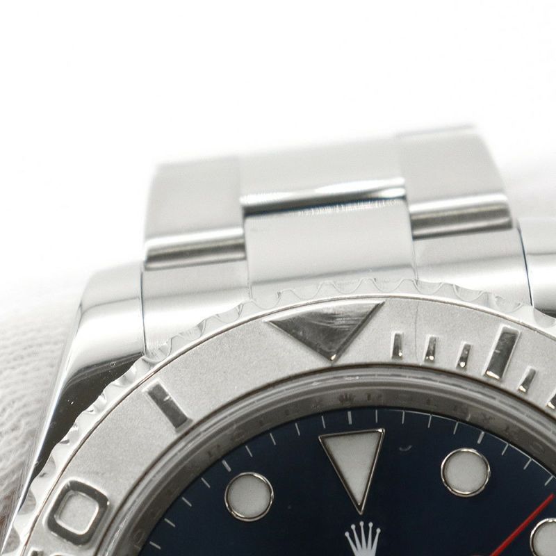 ロレックス ヨットマスター ロレジウム SS/プラチナ ランダムシリアル ルーレット 116622 ROLEX 腕時計 ブルー文字盤
