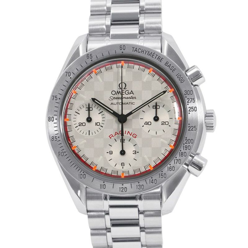 オメガ スピードマスター レーシング ミハエル・シューマッハ 限定4000本 3517.30.00 シルバー文字盤