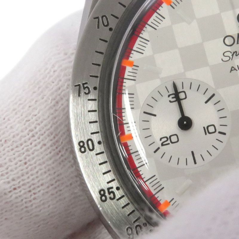 オメガ スピードマスター レーシング ミハエル・シューマッハ 限定4000本 3517.30.00 シルバー文字盤