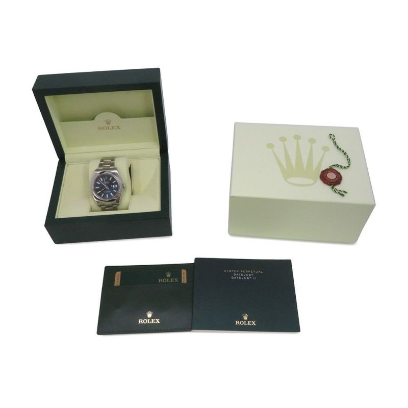 ロレックス デイトジャスト2 ランダムシリアル ルーレット 116300 ROLEX 腕時計 ブルー文字盤