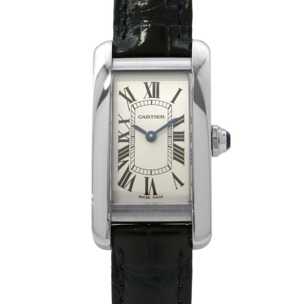カルティエ タンク アメリカン SM WSTA0016 Cartier 腕時計 シルバー文字盤