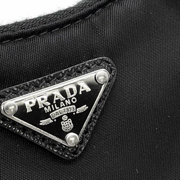 プラダ チェーンバッグ サフィアーノ Re-Edition ミニ ナイロン 1TT122 PRADA 2wayショルダー 黒