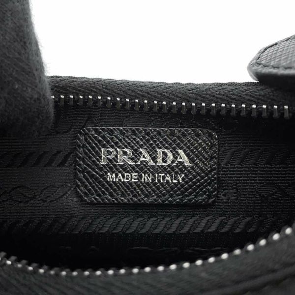 プラダ チェーンバッグ サフィアーノ Re-Edition ミニ ナイロン 1TT122 PRADA 2wayショルダー 黒