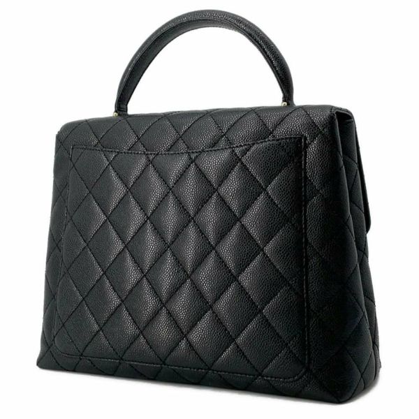 シャネル ハンドバッグ マトラッセ ココマーク CC キャビアスキン A12397 CHANEL バッグ 黒