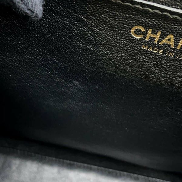 シャネル ハンドバッグ マトラッセ ココマーク CC キャビアスキン A12397 CHANEL バッグ 黒