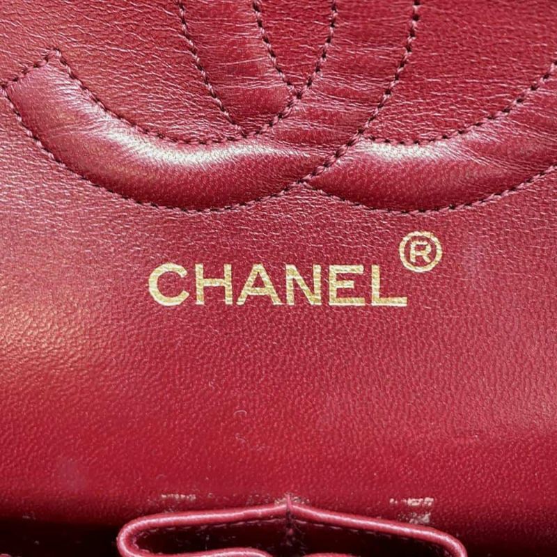 シャネル チェーンショルダーバッグ マトラッセ25 ココマーク ラムスキン ダブルチェーン A01112 CHANEL 黒
