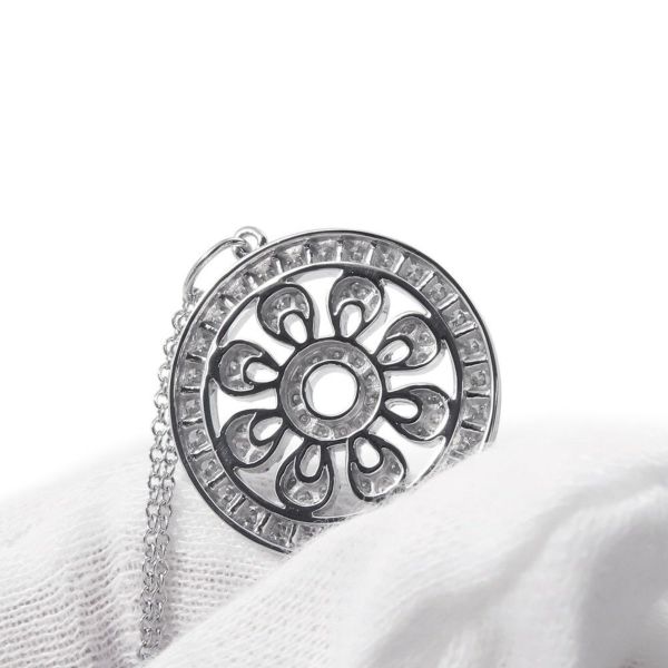 ティファニー ネックレス ペタル キー ペンダント ダイヤモンド Pt950プラチナ GRP02521 Tiffany&Co. ジュエリー