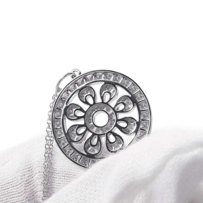 ティファニー ネックレス ペタル キー ペンダント ダイヤモンド Pt950プラチナ GRP02521 Tiffany&Co. ジュエリー
