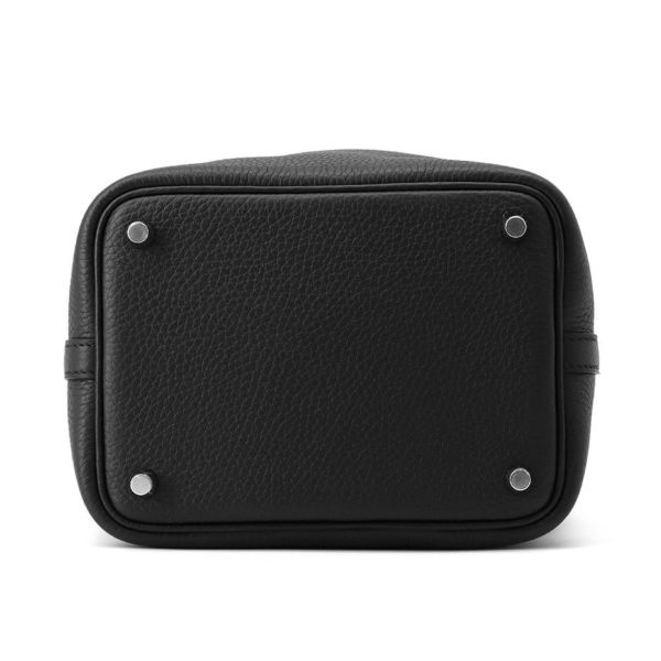 エルメス ハンドバッグ ピコタンロックPM ブラック/シルバー金具 トリヨンクレマンス K刻印 黒