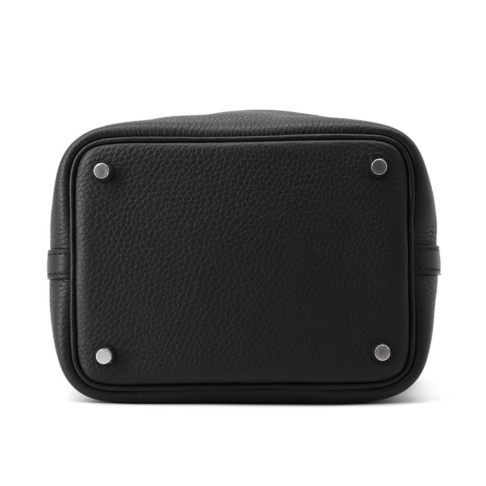 エルメス ハンドバッグ ピコタンロックPM ブラック/シルバー金具 トリヨンクレマンス K刻印 黒