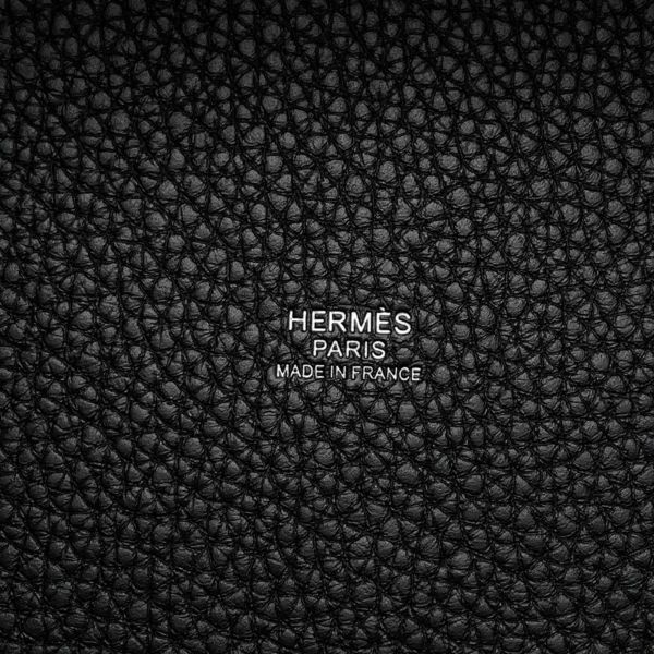 エルメス ハンドバッグ ピコタンロックPM ブラック/シルバー金具 トリヨンクレマンス K刻印 黒