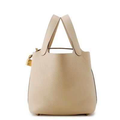 エルメス ハンドバッグ ピコタンロックPM エタン/ゴールド金具