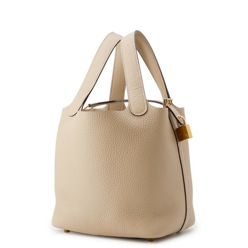 エルメス ハンドバッグ ピコタンロックPM トレンチ/ゴールド金具 トリヨンクレマンス K刻印