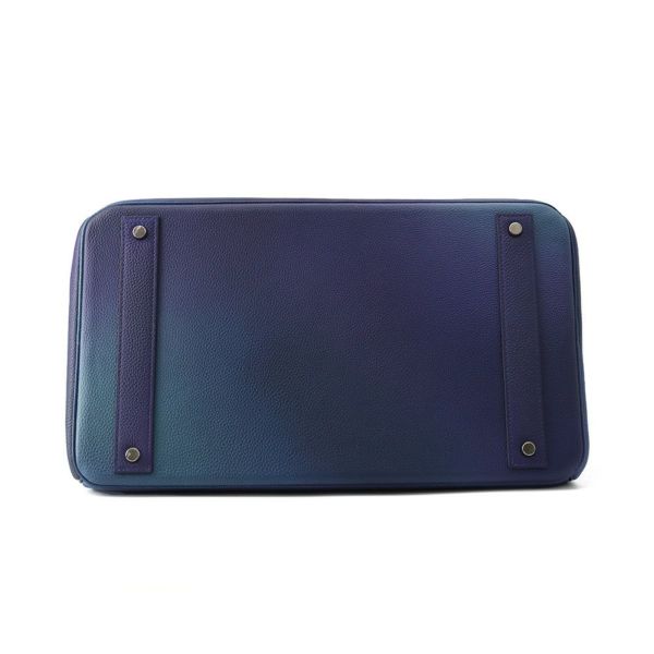 エルメス ハンドバッグ オータクロア40 コスモス ブルーニュイ/ヴァイオレットグラデーション/シルバー金具 トゴ Y刻印