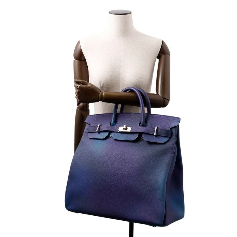 エルメス ハンドバッグ オータクロア40 コスモス ブルーニュイ/ヴァイオレットグラデーション/シルバー金具 トゴ Y刻印