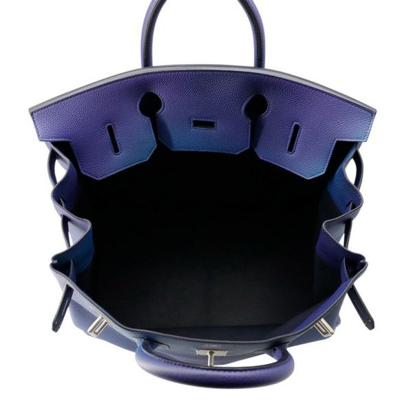 エルメス ハンドバッグ オータクロア40 コスモス ブルーニュイ/ヴァイオレットグラデーション/シルバー金具 トゴ Y刻印