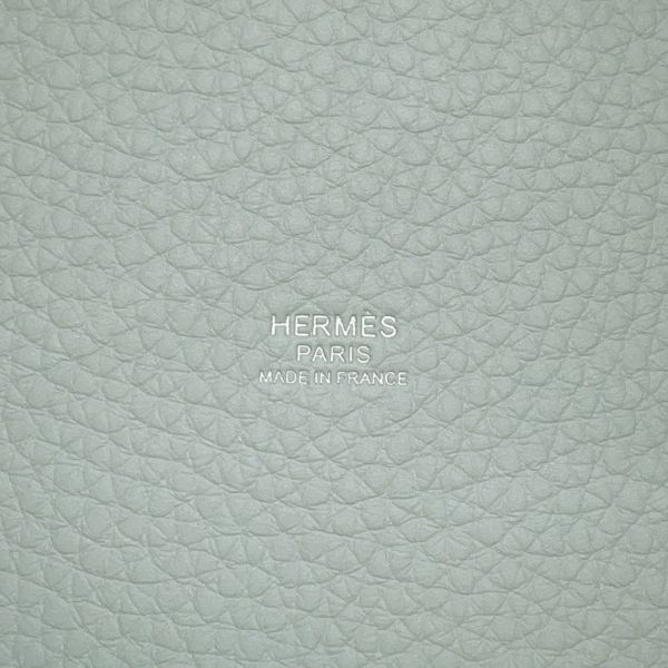 エルメス ハンドバッグ ピコタンロックPM ブルーペール/シルバー金具 トリヨンクレマンス W刻印