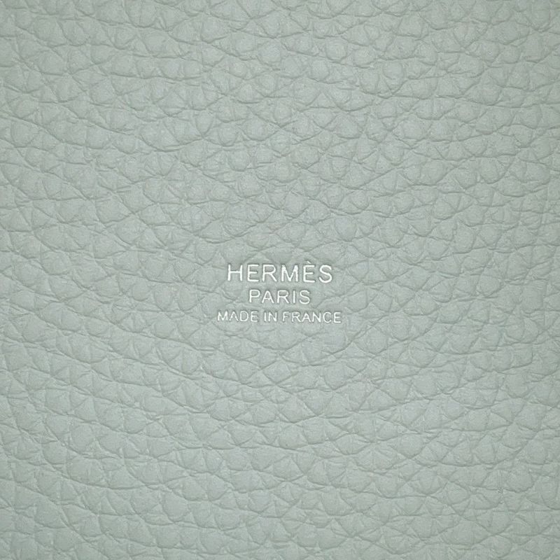 エルメス ハンドバッグ ピコタンロックPM ブルーペール/シルバー金具 トリヨンクレマンス W刻印