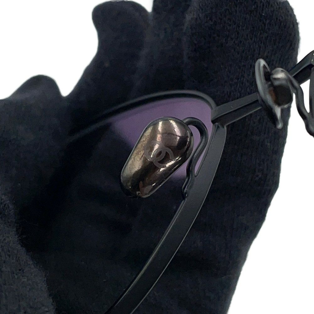 シャネル メガネフレーム ココマーク メタル 53□18 140 2198 CHANEL アイウェア 黒