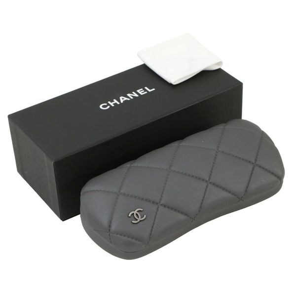 シャネル メガネフレーム ココマーク メタル 53□18 140 2198 CHANEL アイウェア 黒