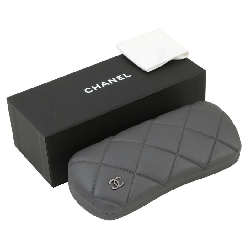 シャネル メガネフレーム ココマーク メタル 53□18 140 2198 CHANEL アイウェア 黒