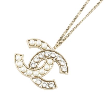 CHANEL ブローチ ココマーク フェイクパール ラインストンメタル 楽天市場】【5%OFFクーポン】 シャネル ブローチ CHANELロゴ ココ