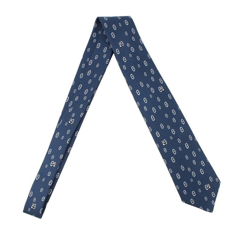 エルメス ネクタイ マイヨン・パンダ シルクタイ HERMES メンズ 2023春夏