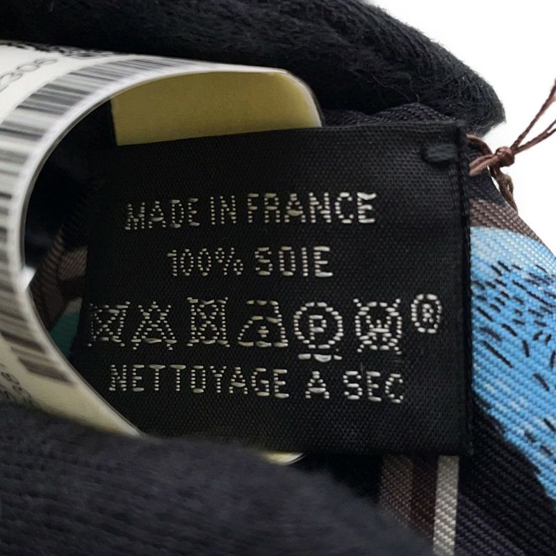 エルメス スカーフ ツイリー エルメス ストーリー HERMES STORY HERMES シルクツイル 2023秋冬 黒