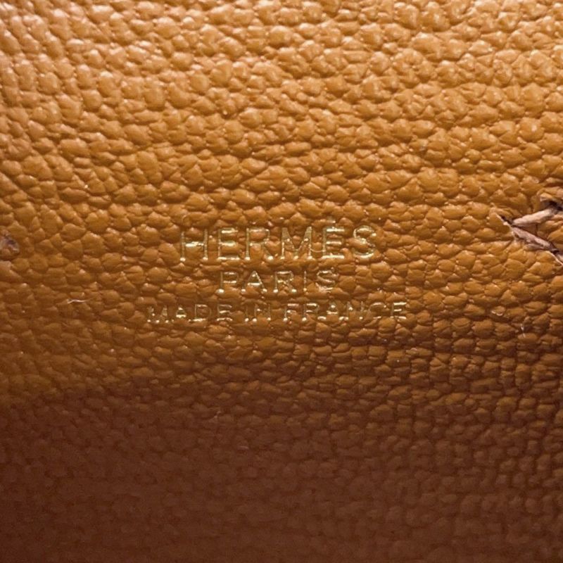 エルメス チャーム ビジュードサック ケリードール ナチュラルサブレ/オレンジ/ナタ/ブリック/ゴールド金具 タデラクト/シェブルミゾル B刻印