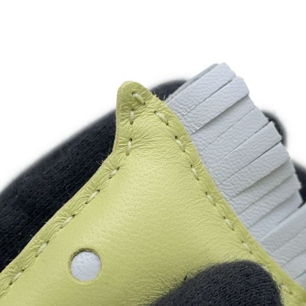 エルメス バッグチャーム ロデオ ペガサスMM ジョーヌブルジョン/ナタ/ブルーブリュム ラムスキン  U刻印